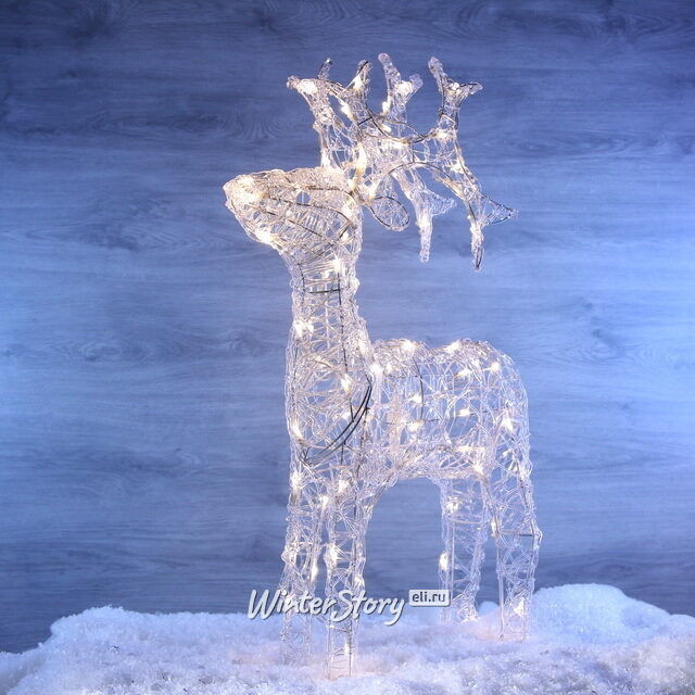 Олень светящийся Ажурный 120 см,120 теплых белых LED ламп, IP44 Kaemingk