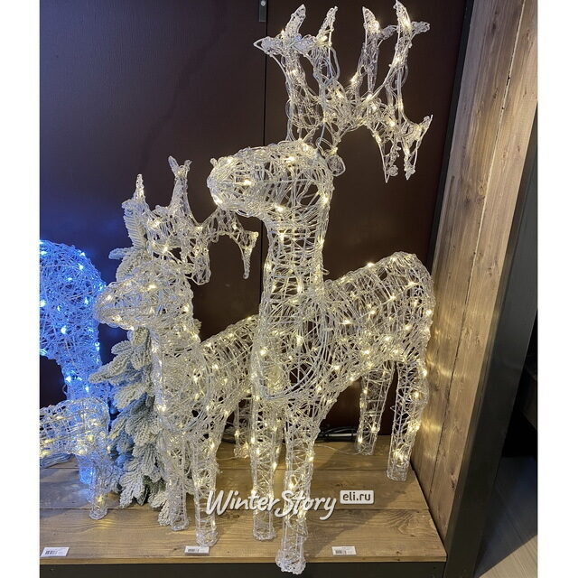 Олень светящийся Ажурный 120 см,120 теплых белых LED ламп, IP44 Kaemingk