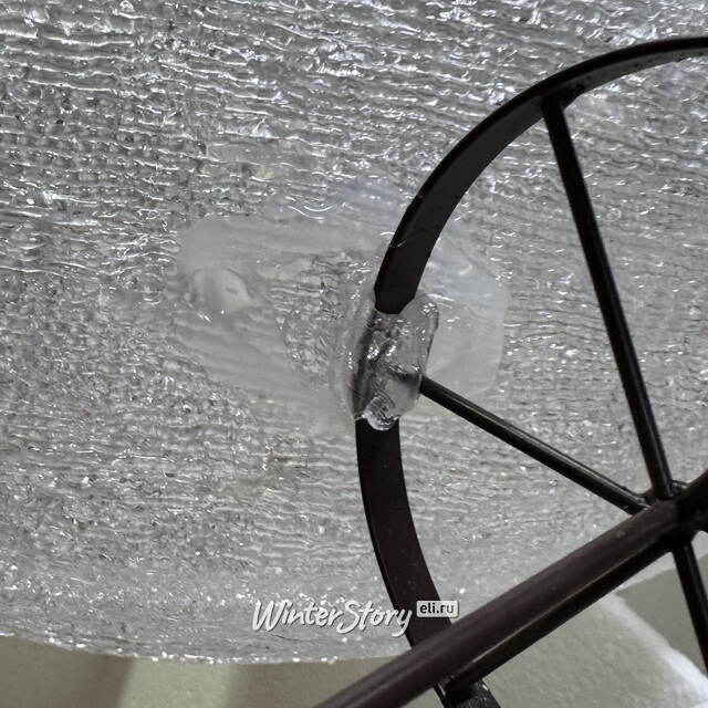 Светящаяся акриловая фигура Снеговик на лыжах 85 см, 200 LED лампочек, IP44, уцененная Kaemingk