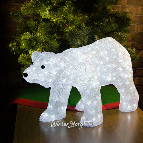 Медведь светящийся "DADDY", 80 см, уличный, акрил, 270 холодных белых LED ламп Kaemingk