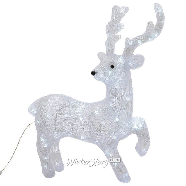 Олень светящийся, 56 см, уличный, акрил, 90 холодных белых LED ламп Kaemingk