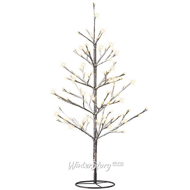 Светодиодное дерево "Морозный Иней", 120 см, уличное, 160 LED ламп, теплый белый Kaemingk