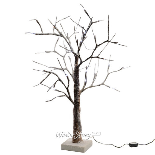 Светодиодное дерево "Заснеженное", 160 см, уличное, 96 LED ламп, холодный белый Kaemingk