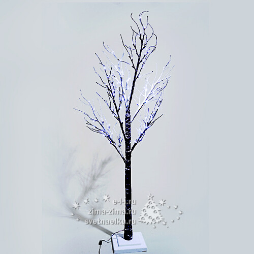 Светодиодное дерево "Заснеженное", 160 см, уличное, 96 LED ламп, холодный белый Kaemingk