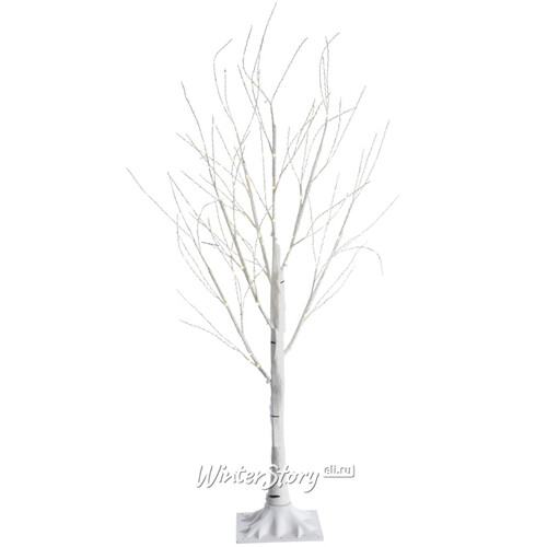 Светодиодное дерево Белая Береза 150 см, 400 теплых белых микро LED ламп, IP44 Kaemingk