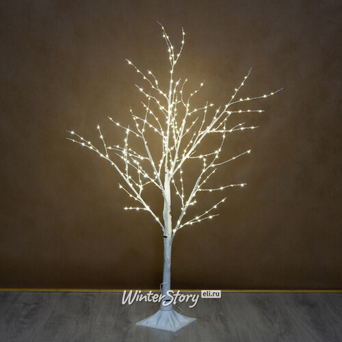 Светодиодное дерево Белая Береза 100 см, 300 теплых белых микро LED ламп, IP44 Kaemingk