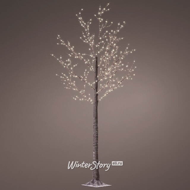 Светодиодное дерево Eclaire 220 см, 750 теплых белых микро LED ламп, IP44 Kaemingk