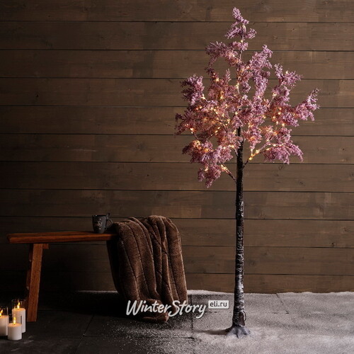 Светодиодное дерево Pink Cercis 210 см, 270 теплых белых микро LED ламп, IP44 Kaemingk