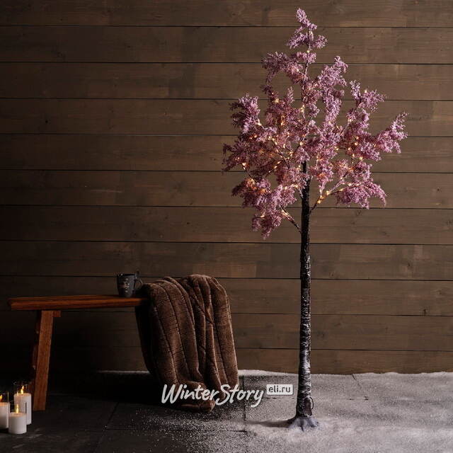 Светодиодное дерево Pink Cercis 210 см, 270 теплых белых микро LED ламп, IP44 Kaemingk