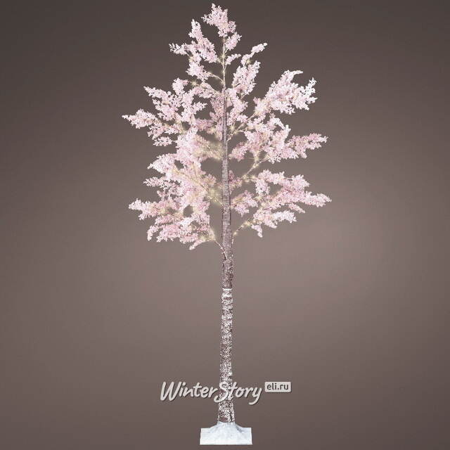 Светодиодное дерево Pink Cercis 210 см, 270 теплых белых микро LED ламп, IP44 Kaemingk