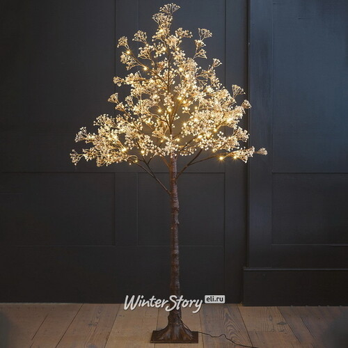 Светодиодное дерево Gypsophila 150 см, 126 теплых белых микро LED ламп, IP44 Kaemingk