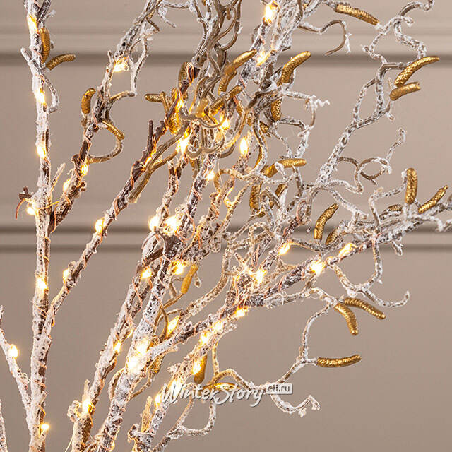 Набор светящихся веток Sparkling Hazel 75 см, 90 теплых белых LED ламп, 3 шт, IP44 Kaemingk