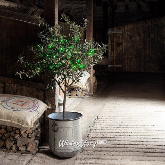 Светодиодная гирлянда Объемная 80 зеленых LED ламп 6 м, черный ПВХ, контроллер, таймер, IP44 Kaemingk