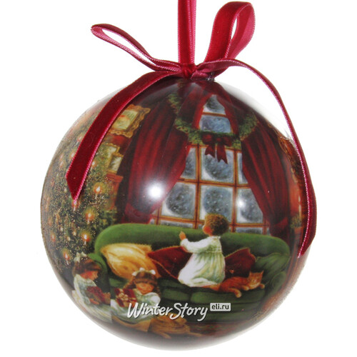 Елочный шар из папье-маше Сочельник 11 см ShiShi