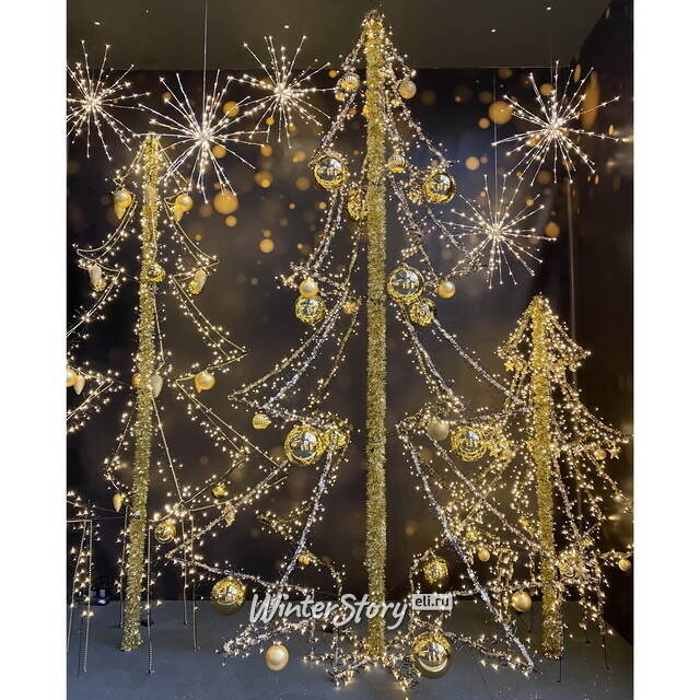 Светодиодная фигура Елка Лучиа 135 см, 240 теплых белых LED ламп, контроллер, IP44 Kaemingk