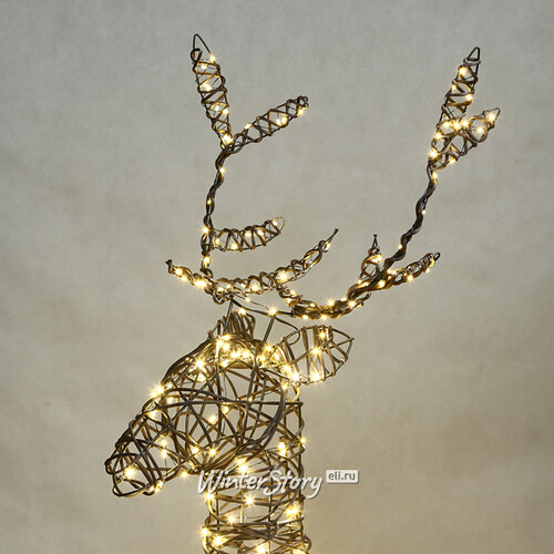 Светящийся олень Гэвин 124 см, 360 теплых белых LED ламп, IP44 Kaemingk
