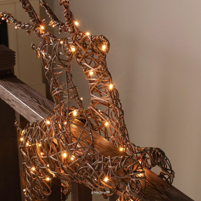 Светодиодное украшение Balcony Lights - Рождественский Олень 81 см, 72 теплые белые LED лампы, IP44 Kaemingk