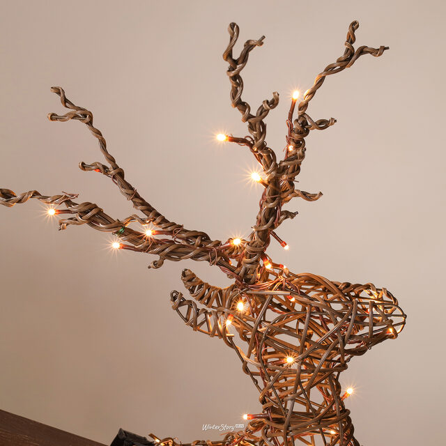 Светодиодное украшение Balcony Lights - Рождественский Олень 81 см, 72 теплые белые LED лампы, IP44 Kaemingk