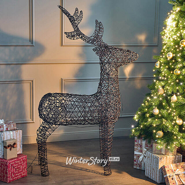 Светящийся олень Ардон 160 см, 400 теплых белых LED ламп, IP44 Kaemingk