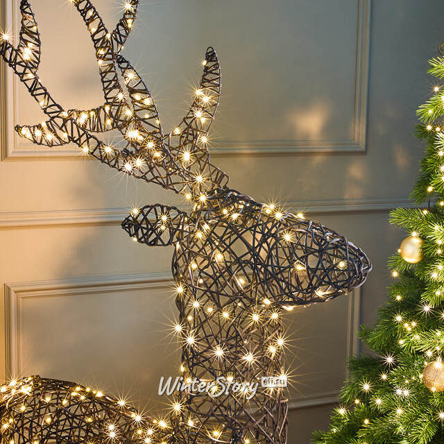 Светящийся олень Ардон 160 см, 400 теплых белых LED ламп, IP44 Kaemingk