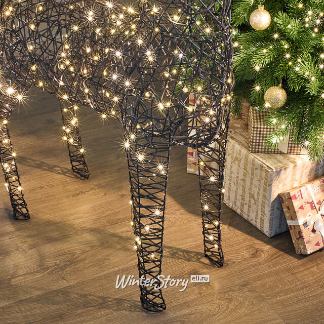 Светящийся олень Ардон 160 см, 400 теплых белых LED ламп, IP44 Kaemingk