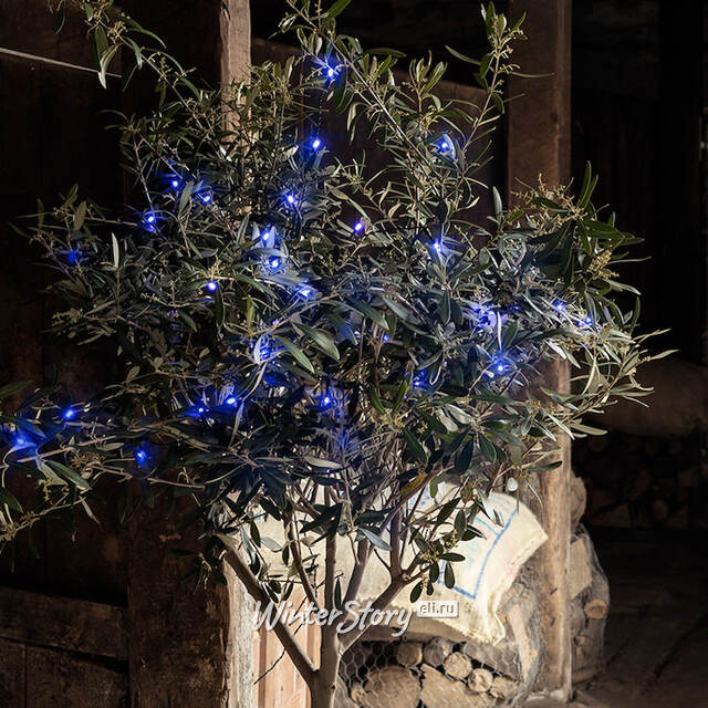 Светодиодная гирлянда Объемная 120 синих LED ламп 9 м, черный ПВХ, контроллер, IP44 Kaemingk