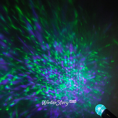 Новогодний светильник Бегущая Вода, зелено-сиреневый свет, IP44 Kaemingk