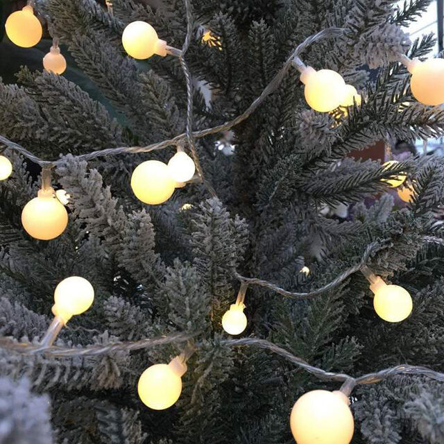 Светодиодная гирлянда Вишенки 120 теплых белых LED ламп 9 м, прозрачный ПВХ, IP44 Kaemingk (Кейминг)