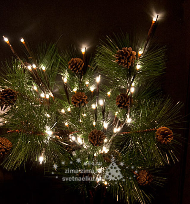 Букет Сосновая Композиция 76 см, уличный, 60 ламп Kaemingk