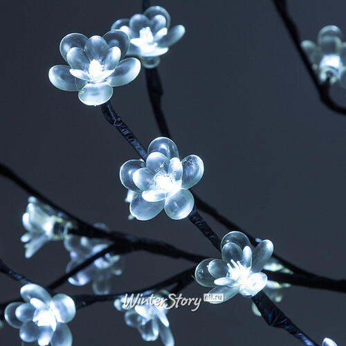 Светодиодное дерево "Цветущая Яблоня", 90 см, уличное, 96 LED ламп, холодный белый Kaemingk