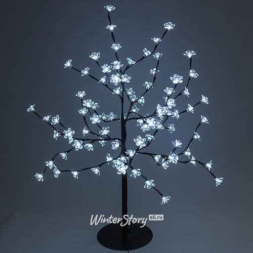 Светодиодное дерево "Цветущая Яблоня", 90 см, уличное, 96 LED ламп, холодный белый Kaemingk