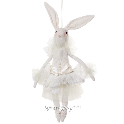 Елочная игрушка Леди Кролик 27 см, подвеска ShiShi