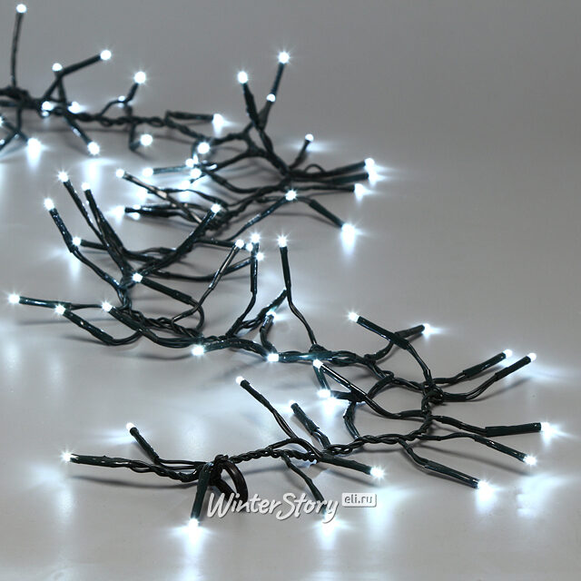 Ярусная гирлянда на елку 150 см Easy Light - Cluster, 792 холодные белые LED, зеленый ПВХ, контроллер, IP44 Kaemingk