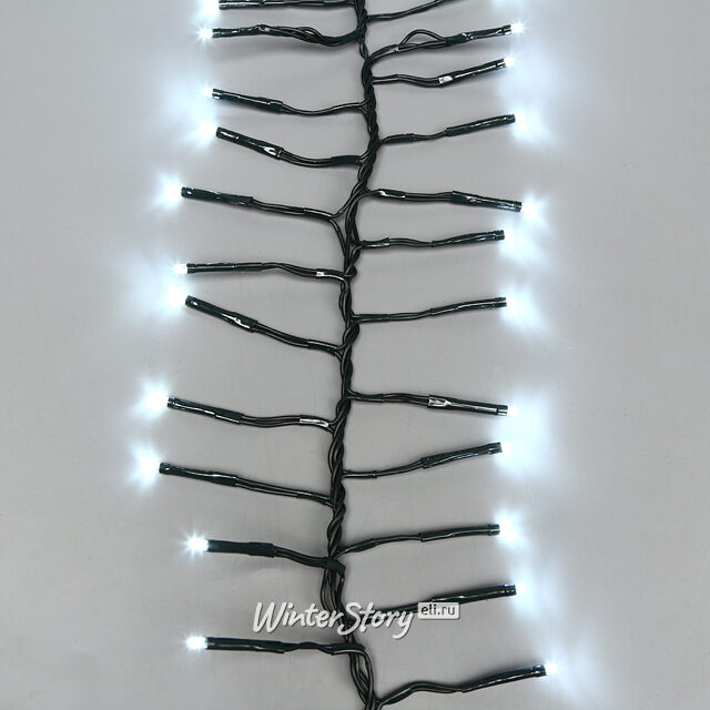 Ярусная гирлянда на елку 150 см Easy Light - Cluster, 792 холодные белые LED, зеленый ПВХ, контроллер, IP44 Kaemingk