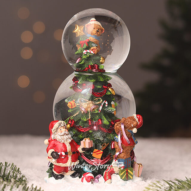 Снежный шар музыкальный Праздничная елка 21*12 см Sigro (Сигро)