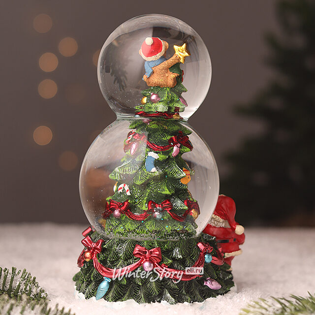 Снежный шар музыкальный Праздничная елка 21*12 см Sigro (Сигро)