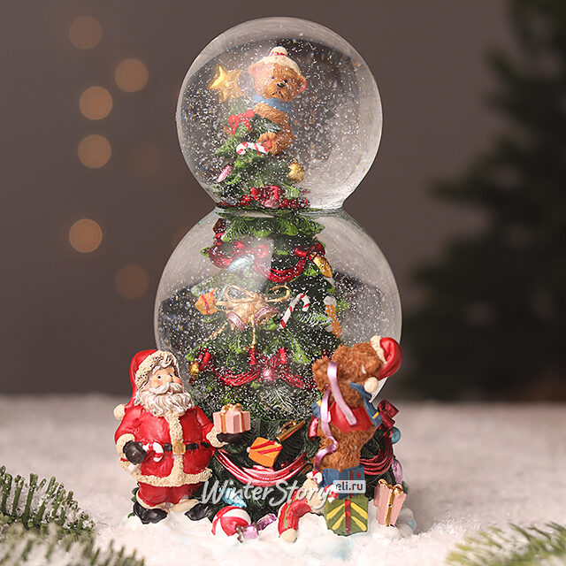 Снежный шар музыкальный Праздничная елка 21*12 см Sigro (Сигро)