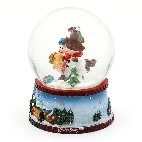 Снежный шар Друзья Снеговики 9 см Sigro