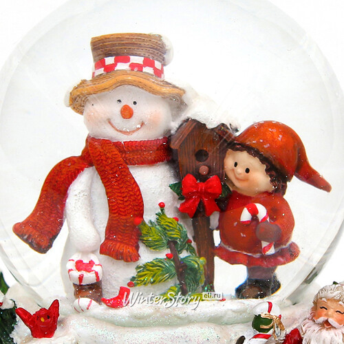 Музыкальный снежный шар Рождественские Традиции 13*15 см Sigro