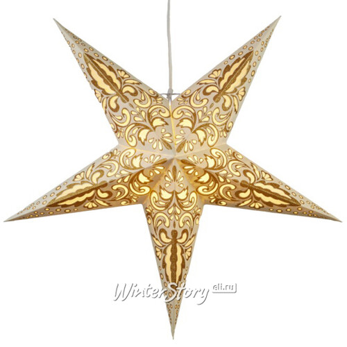 Объемная бумажная звезда Starry Dream 60 см шампань Star Trading