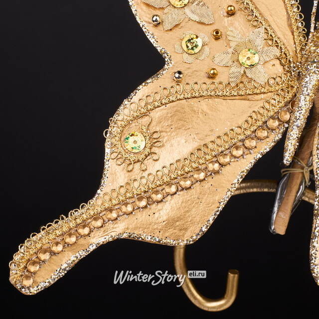 Елочная игрушка Бабочка Sinalunga 20 см, клипса Winter Deco