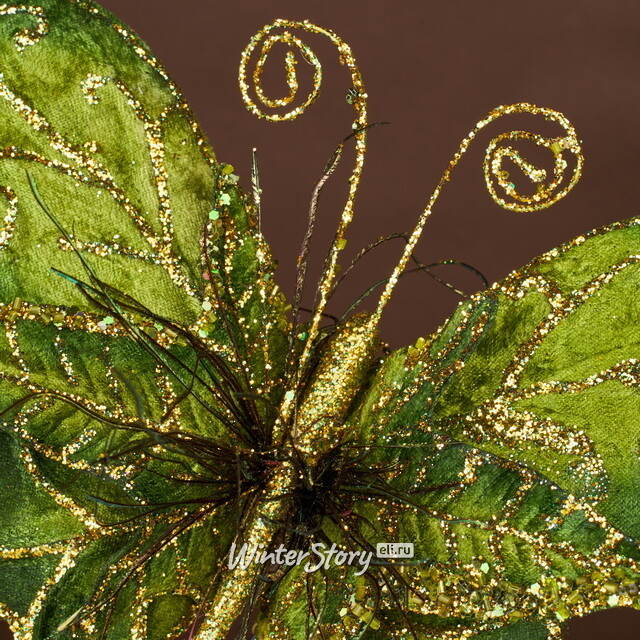 Елочная игрушка Бабочка Ravenna 21 см, клипса Winter Deco