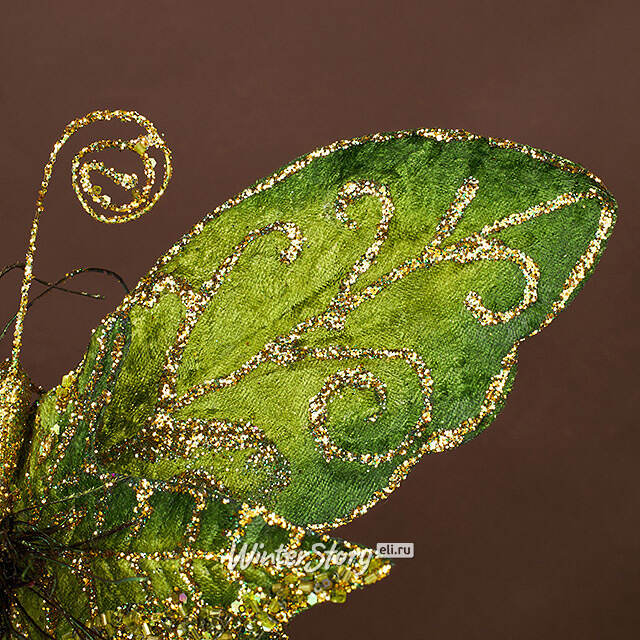 Елочная игрушка Бабочка Ravenna 21 см, клипса Winter Deco