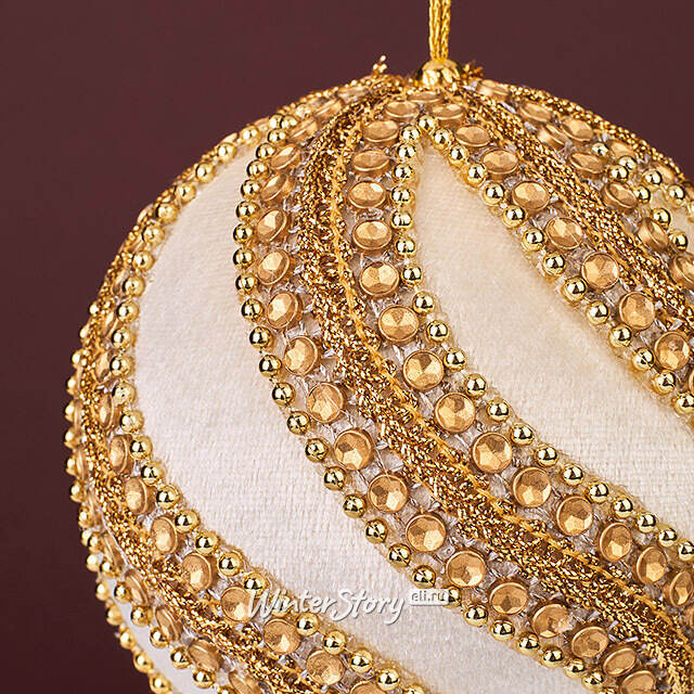 Елочный шар Petralia - Soprano золотой 10 см Winter Deco