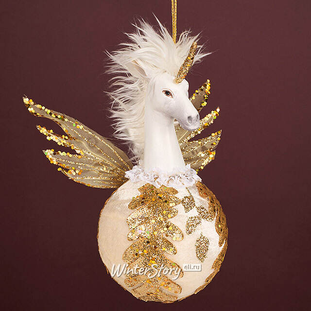 Винтажная елочная игрушка Лошадь Кендал: Лес Саксен 20 см Winter Deco