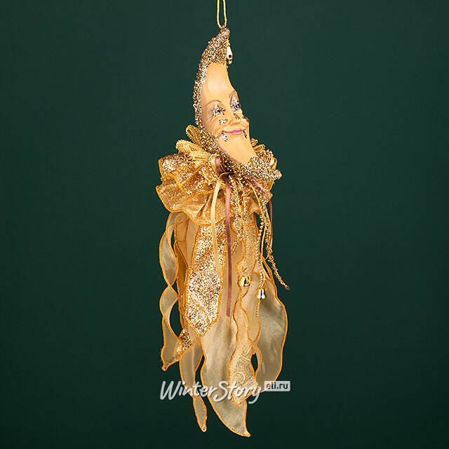 Винтажная елочная игрушка Месяц Вуарон: Romano di Lombardy 35 см Winter Deco