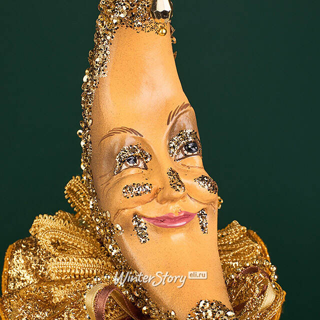 Винтажная елочная игрушка Месяц Вуарон: Romano di Lombardy 35 см Winter Deco