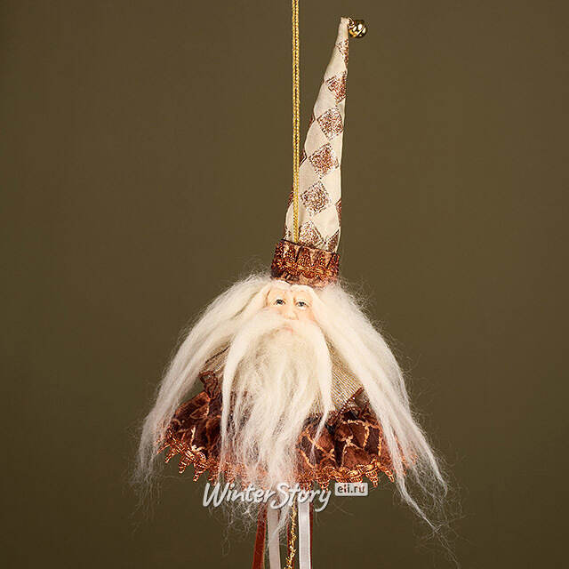 Елочная игрушка Санта - Добрый Старичок 25 см Winter Deco