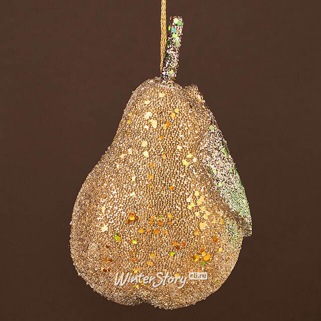 Елочная игрушка Груша Roccaraso 14 см Winter Deco