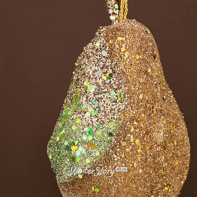 Елочная игрушка Груша Roccaraso 14 см Winter Deco